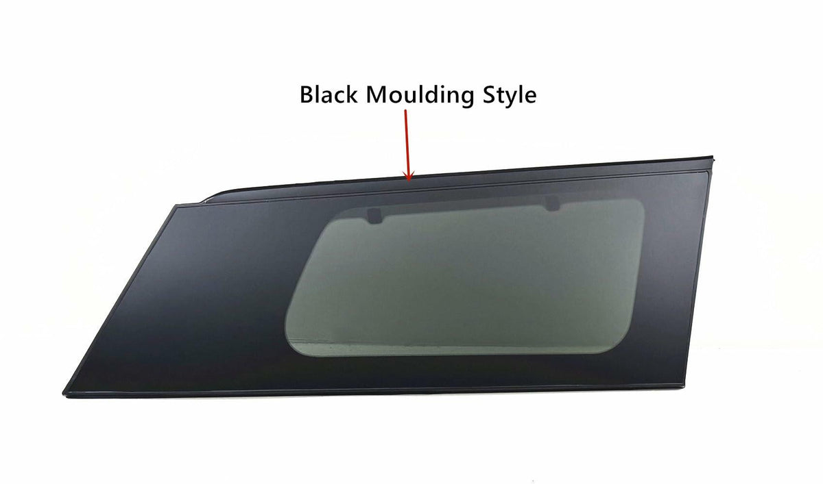 Black Moulding Style Passenger Right Side Quarter Window Glass Compatible with Kia Sedona 2015-2021 Models
