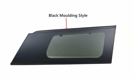 Black Moulding Style Passenger Right Side Quarter Window Glass Compatible with Kia Sedona 2015-2021 Models
