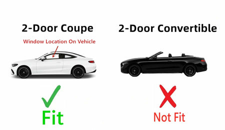 Tempered Driver Left Side Door Window Door Glass Compatible with Mercedes Benz CLE300 CLE450 CLE53 AMG 2 Door Coupe 2024-2025 ( Not Fit Convertible )