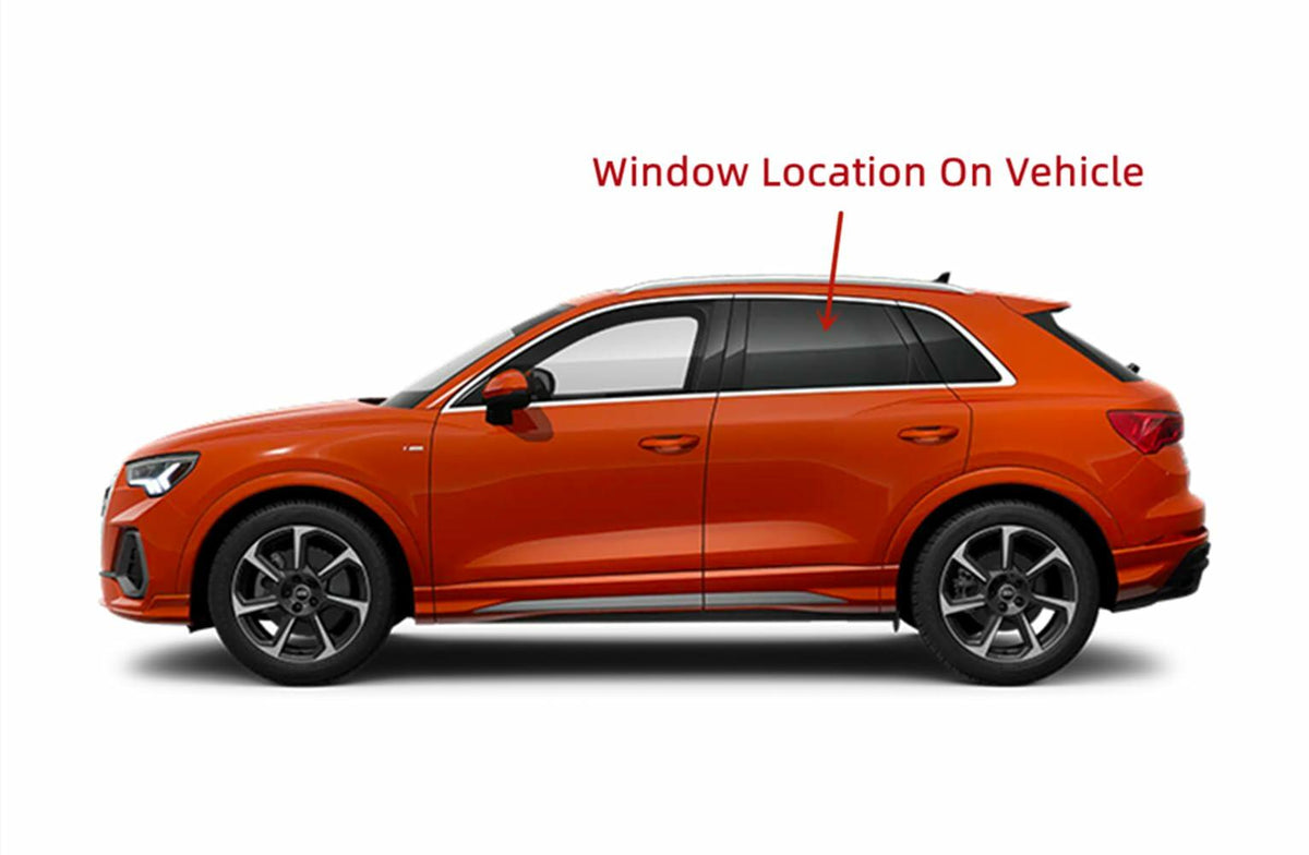 Tempered Privacy Driver Left Side Rear Door Window Door Glass Compatible with Audi Q3 2019-2025 Models