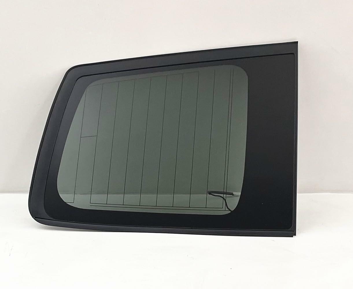Tempered w/Antenna Passenger Right Side Quarter Window Quarter Glass Compatible with Toyota Highlander 2008-2010 Models