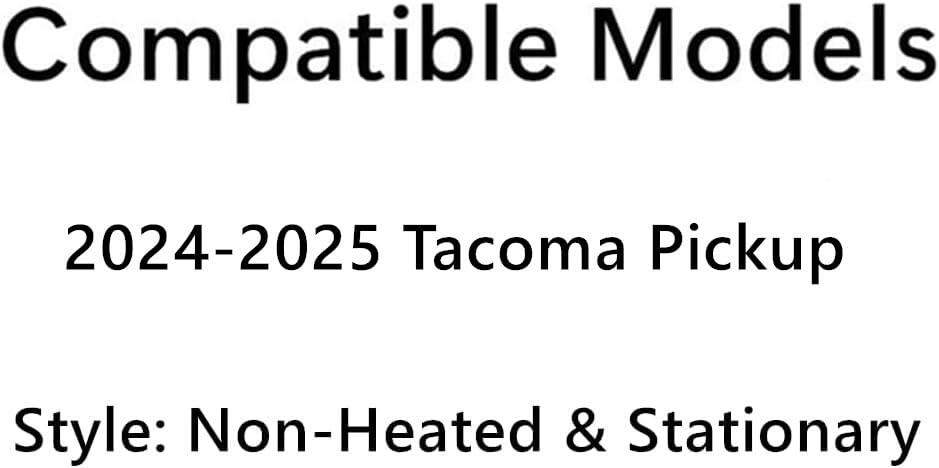 Non-Heated Privacy Stationary Rear Window Back Glass Compatible with Toyota Tacoma 2024-2025 Pickup