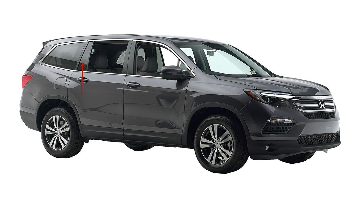 Passenger Right Side Rear Vent Window Vent Glass Compatible with Honda Pilot 2016-2022 / Passport 2019-2025 Models