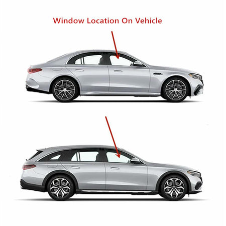 Tempered Passenger Right Side Front Door Window Door Glass Compatible with Mercedes Benz E300 E43AMG 2017-2019 / E350 2020-2023 / E53AMG 2019-2023 / E400 E450 E63AMG 2017-2023 4 Door Models