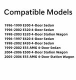 NAGD Driver Left Side Front Door Window Door Glass Compatible with Mercedes Benz E300 E320 E420 E55AMG E500 Models