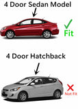 Tempered Driver Left Side Rear Door Window Door Glass Compatible with Hyundai Accent 4 Door Sedan 2012-2017 Models