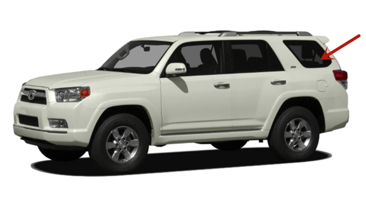 Driver Left Side Quarter Glass Quarter Window Compatible with Toyota 4Runner 2010-2013 Models