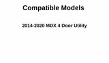 Driver Left Side Rear Door Window Door Glass Compatible with Acura MDX 2014-2020 Models