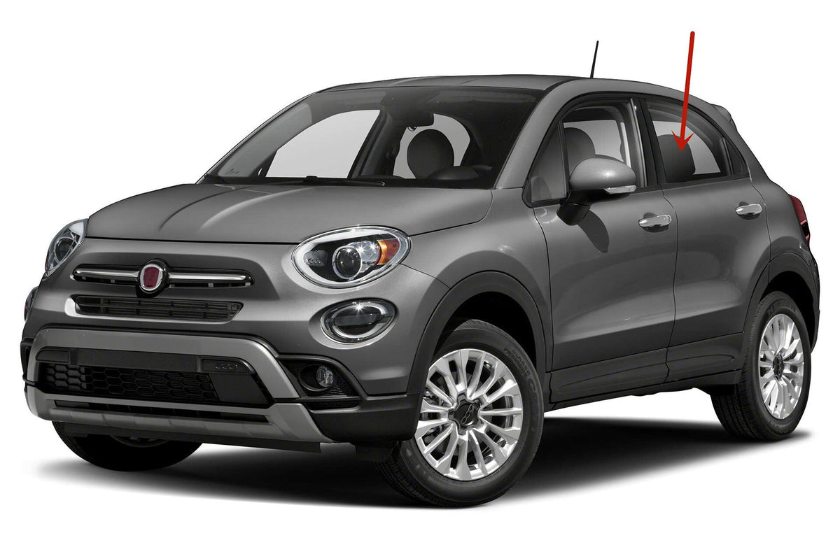 Driver Left Side Rear Door Window Door Glass Compatible with Fiat 500X 2016-2023 Models