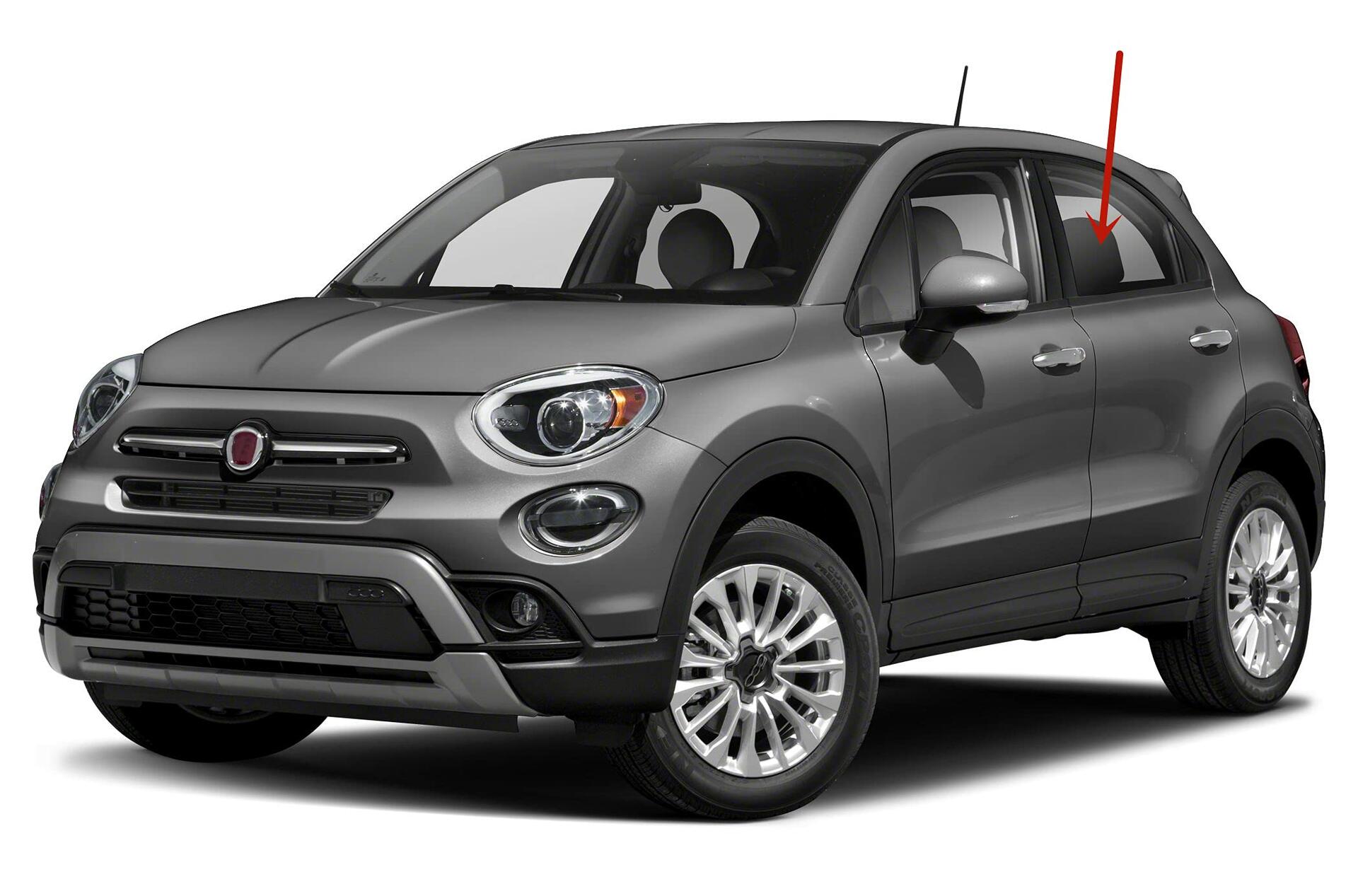 Driver Left Side Rear Door Window Door Glass Compatible with Fiat 500X 2016-2023 Models