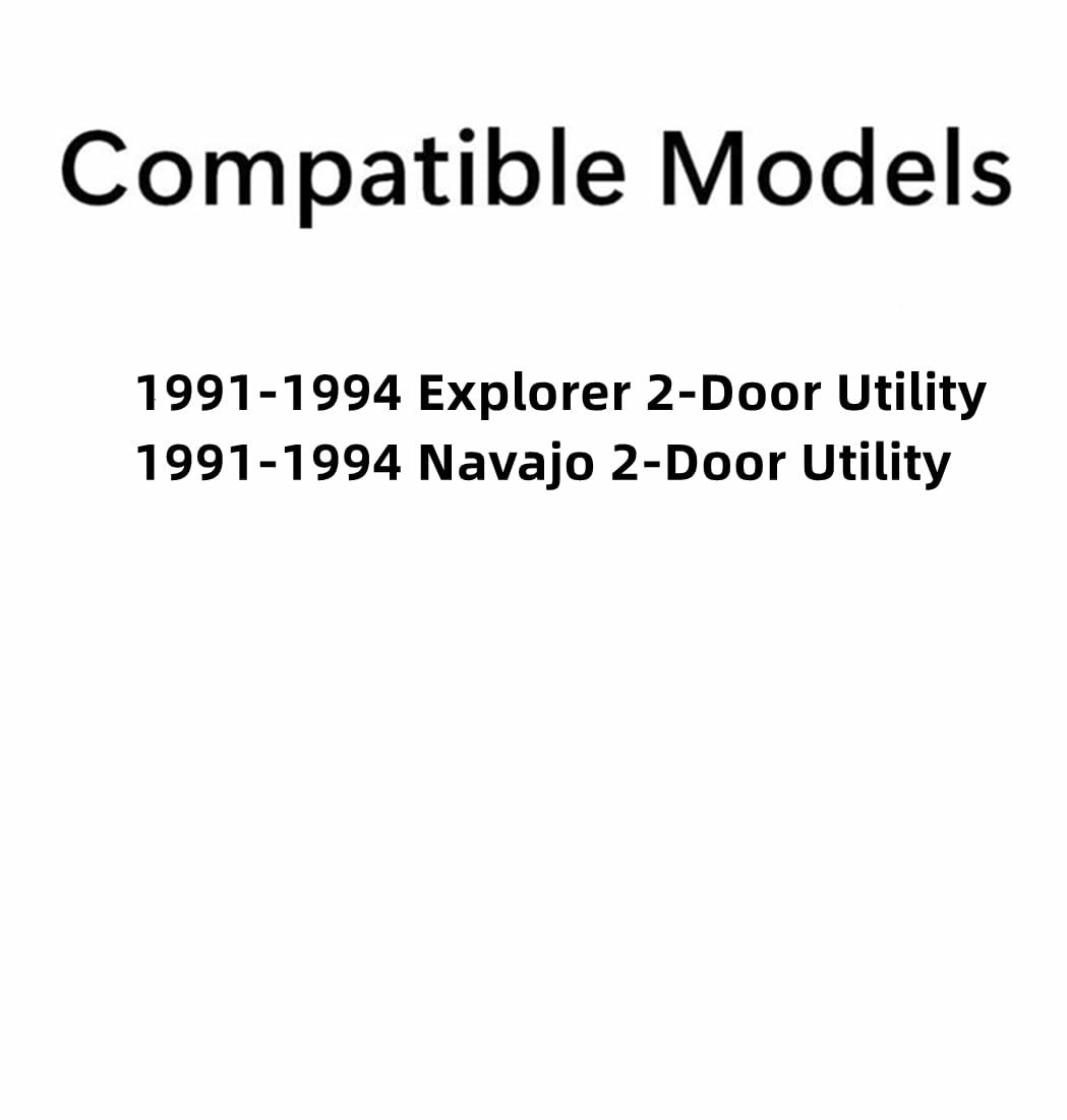 Passenger Right Side Door Window Door Glass Compatible with Ford Explorer/Mazda Navajo 1991-1994 2 Door Models