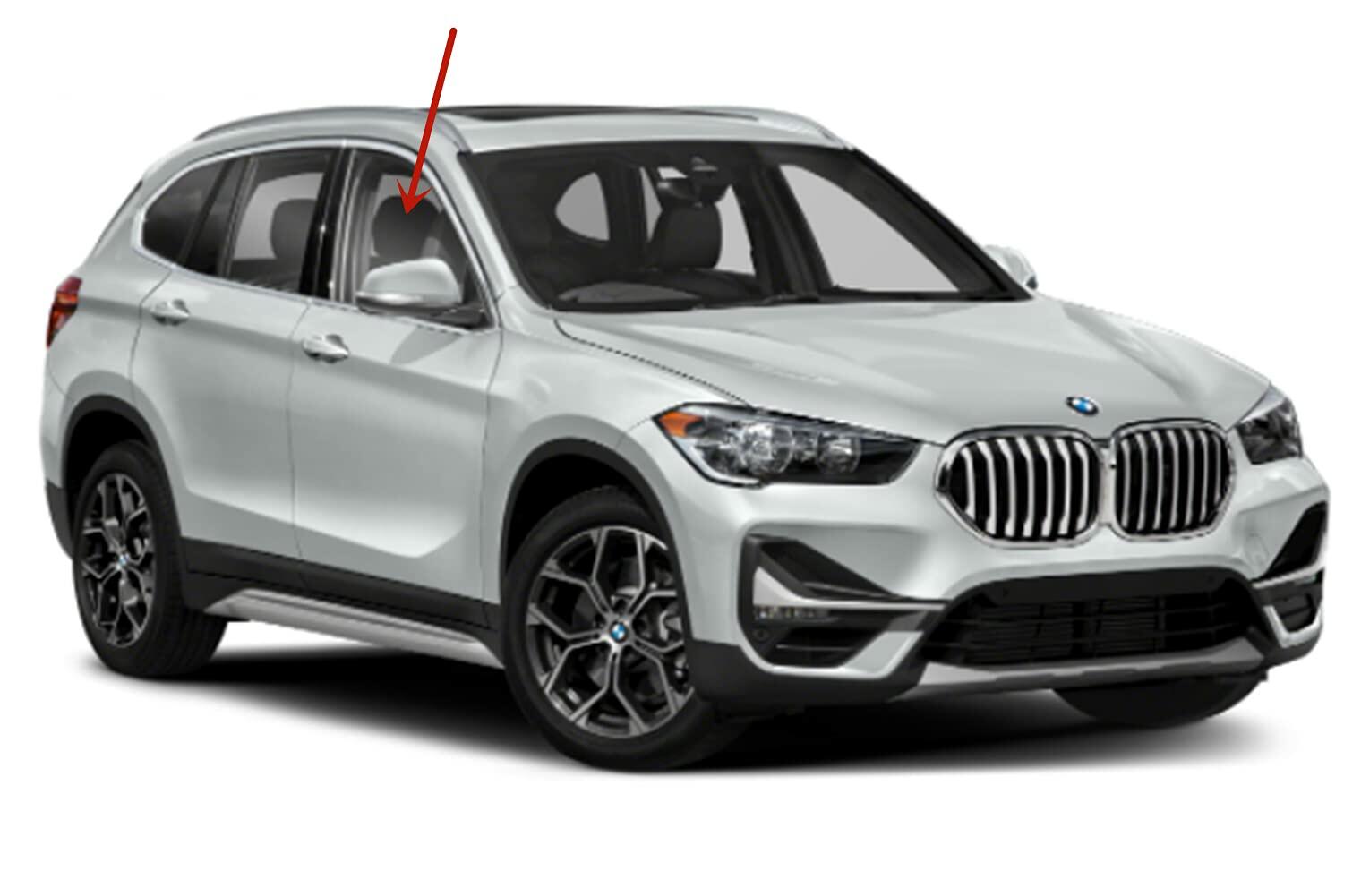 Passenger Right Side Front Door Window Door Glass Compatible with BMW X1 2016-2022 Models