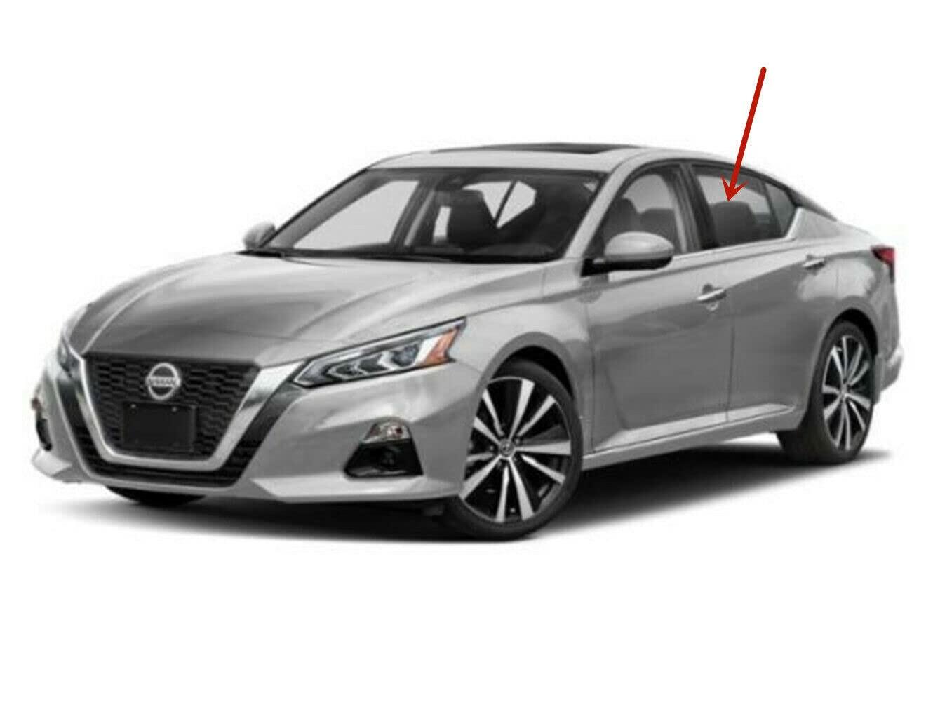 Driver Left Side Rear Door Window Door Glass Compatible with Nissan Altima 2019-2025 Models