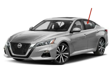 Driver Left Side Rear Door Window Door Glass Compatible with Nissan Altima 2019-2025 Models