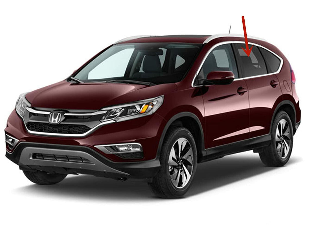 Driver Left Side Rear Door Window Door Glass Compatible with Honda CR-V 2012-2016 Models