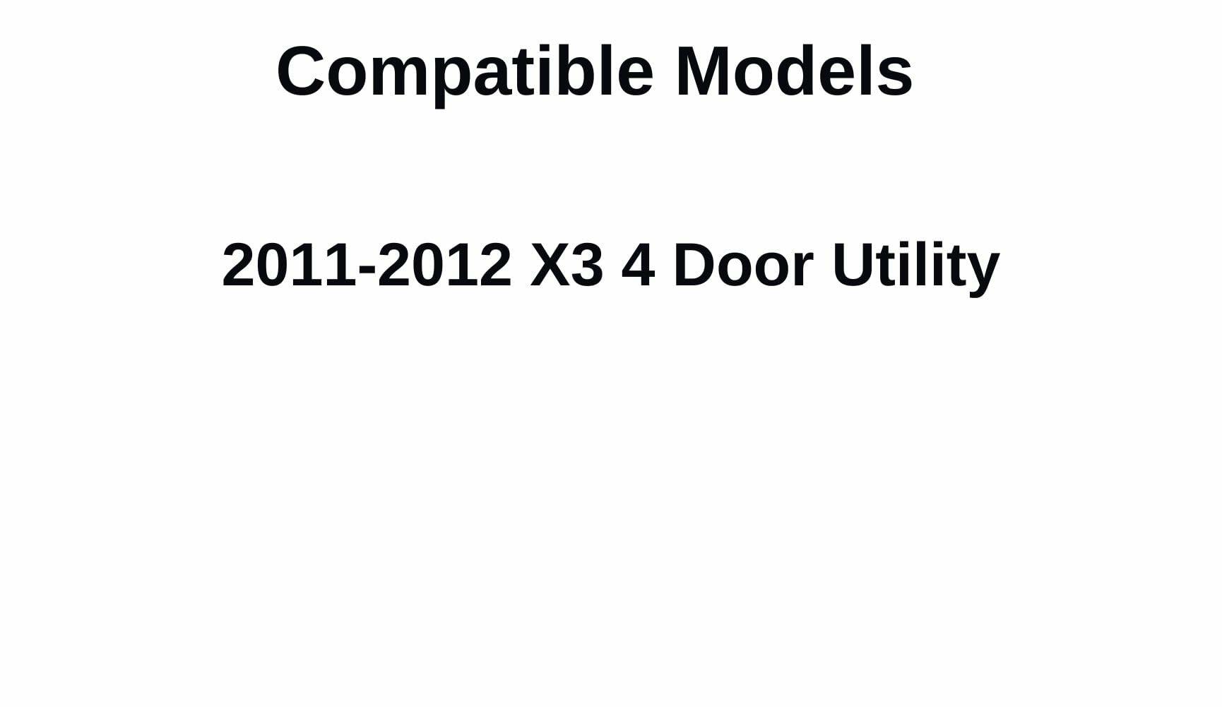 Passenger Right Side Front Door Window Door Glass Compatible with BMW X3 2011-2012 Models