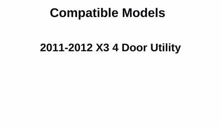 Passenger Right Side Front Door Window Door Glass Compatible with BMW X3 2011-2012 Models