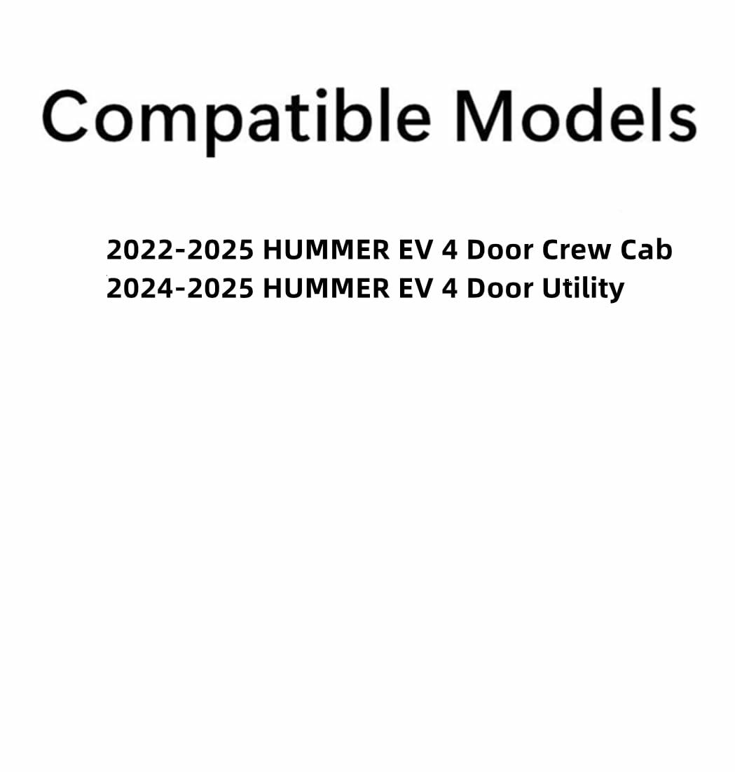 Tempered Driver Left Side Rear Door Window Door Glass Compatible with GMC HUMMER EV Pickup & SUV 2022-2025 Models