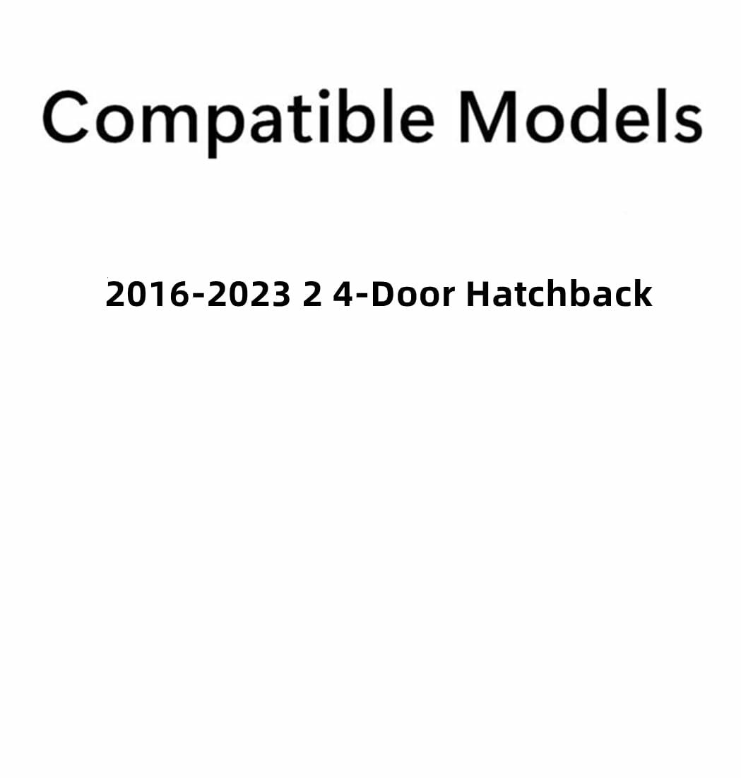 Tempered Driver Left Side Front Door Window Door Glass Compatible with Mazda 2 4-Door Hatchback 2016-2023 Models