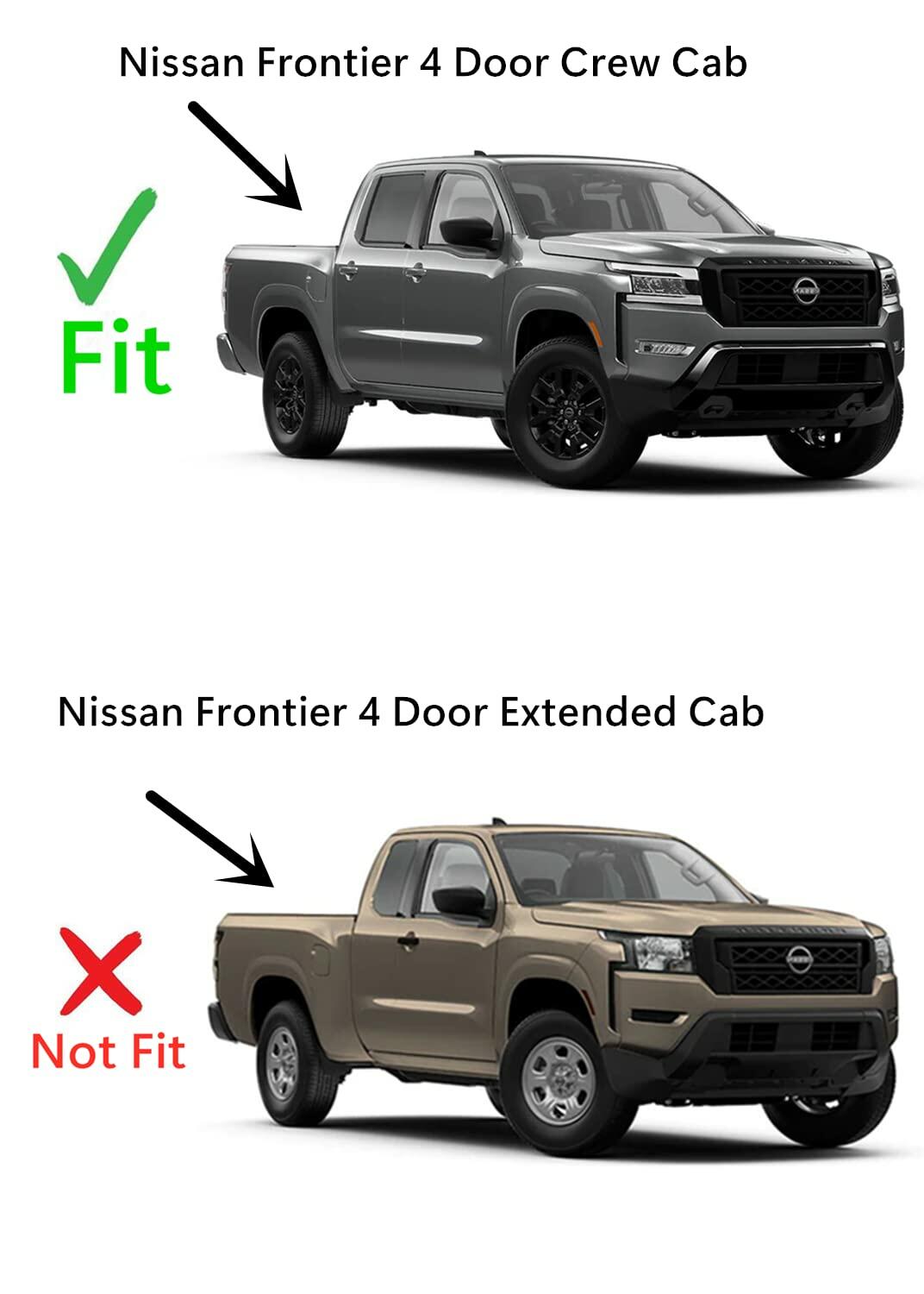 Tempered Factory Privacy Tinted Passenger Right Side Rear Door Window Door Glass Compatible with Nissan Frontier 4 Door Crew Cab Pickup 2022-2026 Model