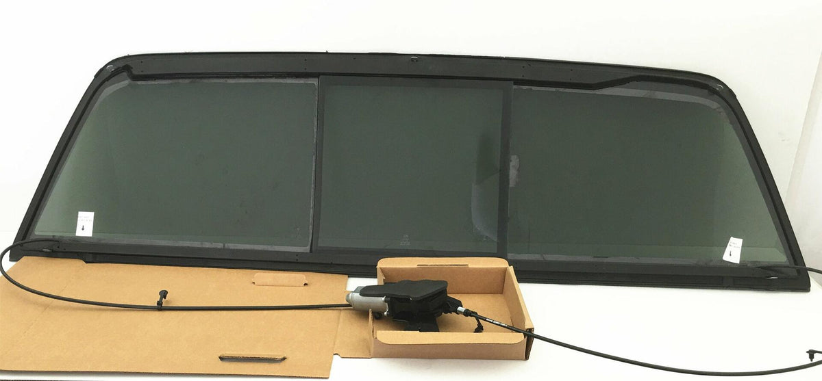 Complete Set with Motor Back Window Back Power Slider Glass Compatible with Dodge Ram 2006-2008 1500 Models/2006-2009 2500 3500 4500 5500 Models