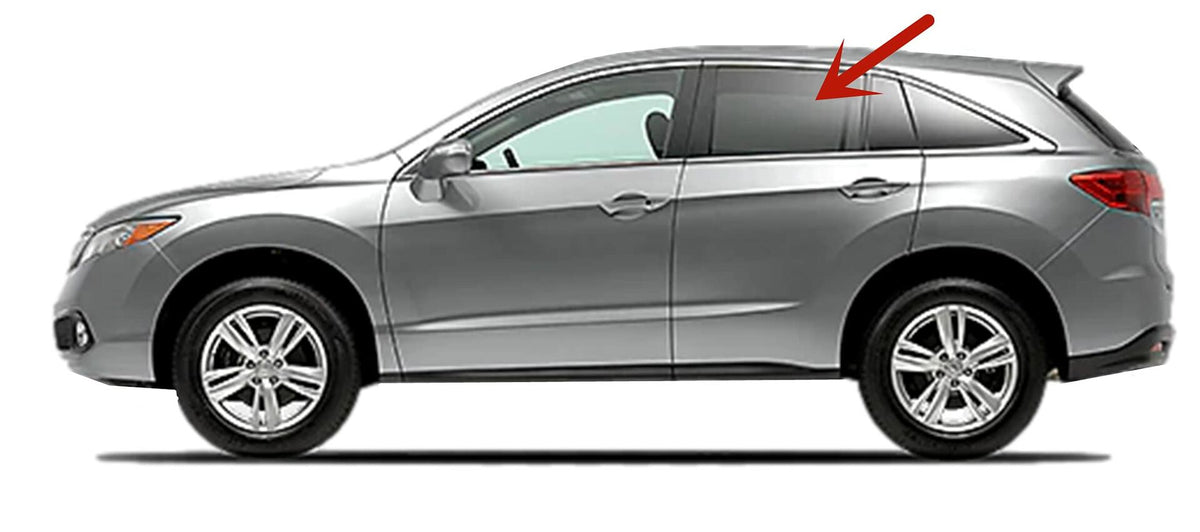 Driver Left Side Rear Door Window Door Glass Compatible with Acura RDX 2013-2018 Models