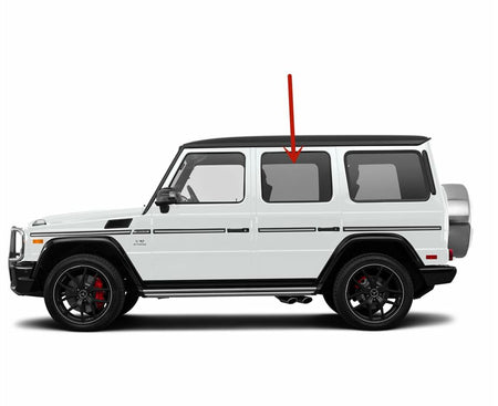 Rear Door Window Door Glass Compatible with Mercedes Benz G500 G55AMG G550 G63AMG 2002-2018 Models