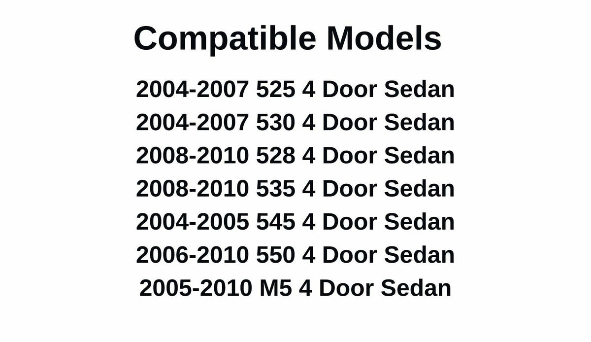 Passenger Right Rear Door Window Door Glass Compatible with BMW 525i 525xi 530i 530xi 528i 535i 535xi 545i 550i M5 2004-2010 4 Door Sedan Models