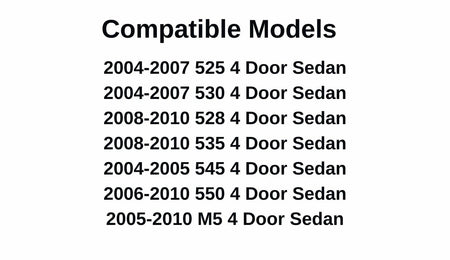 Driver Left Rear Door Window Door Glass Compatible with BMW 525i 525xi 530i 530xi 528i 535i 535xi 545i 550i M5 2004-2010 4 Door Sedan Models