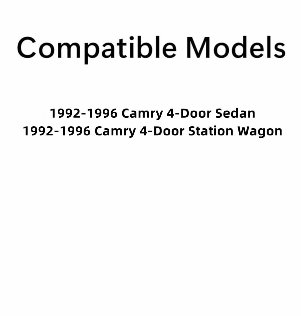 Driver Left Side Front Door Window Door Glass Compatible with Toyota Camry 4 Door Sedan/Wagon 1992-1996 Models