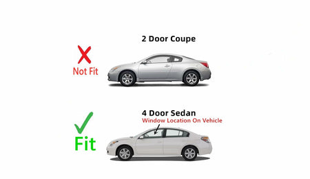 Driver Leftt Side Front Door Window Door Glass Compatible with Nissan Altima 4 Door Sedan 2013-2018 Models