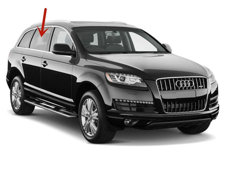 Passenger Right Side Rear Door Window Door Glass Compatible with Audi Q7 2007-2015 Models