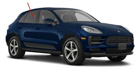 Tempered Passenger Right Side Rear Door Window Door Glass Compatible with Porsche Macan/Macan S 2015-2025 Models