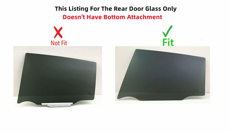 Driver Left Side Rear Door Window Door Glass Compatible with Toyota RAV4 2013-2018 Models