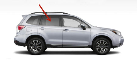 Passenger Right Side Rear Door Window Door Glass Compatible with Subaru Forester 2014-2018 Models