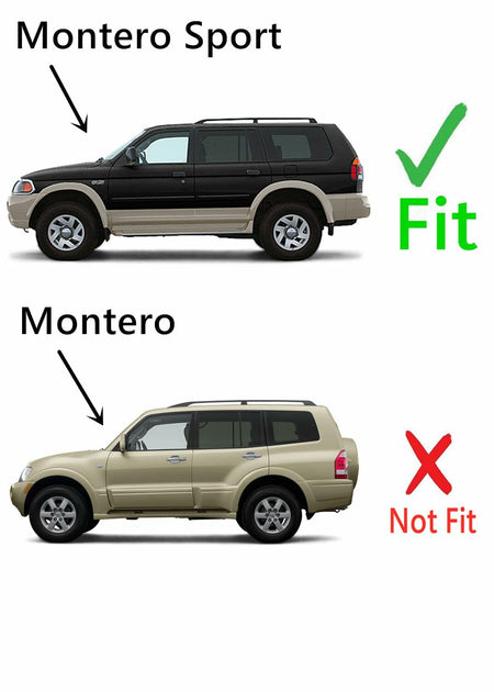 Driver Left Side Rear Vent Window Vent Glass Compatible with Mitsubishi Montero Sport 1997-2007 Models