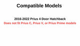 Tempered Driver Left Side Front Door Glass Tempered Glass Compatible with Toyota Prius 4 Door Hatchback 2016-2022 Models