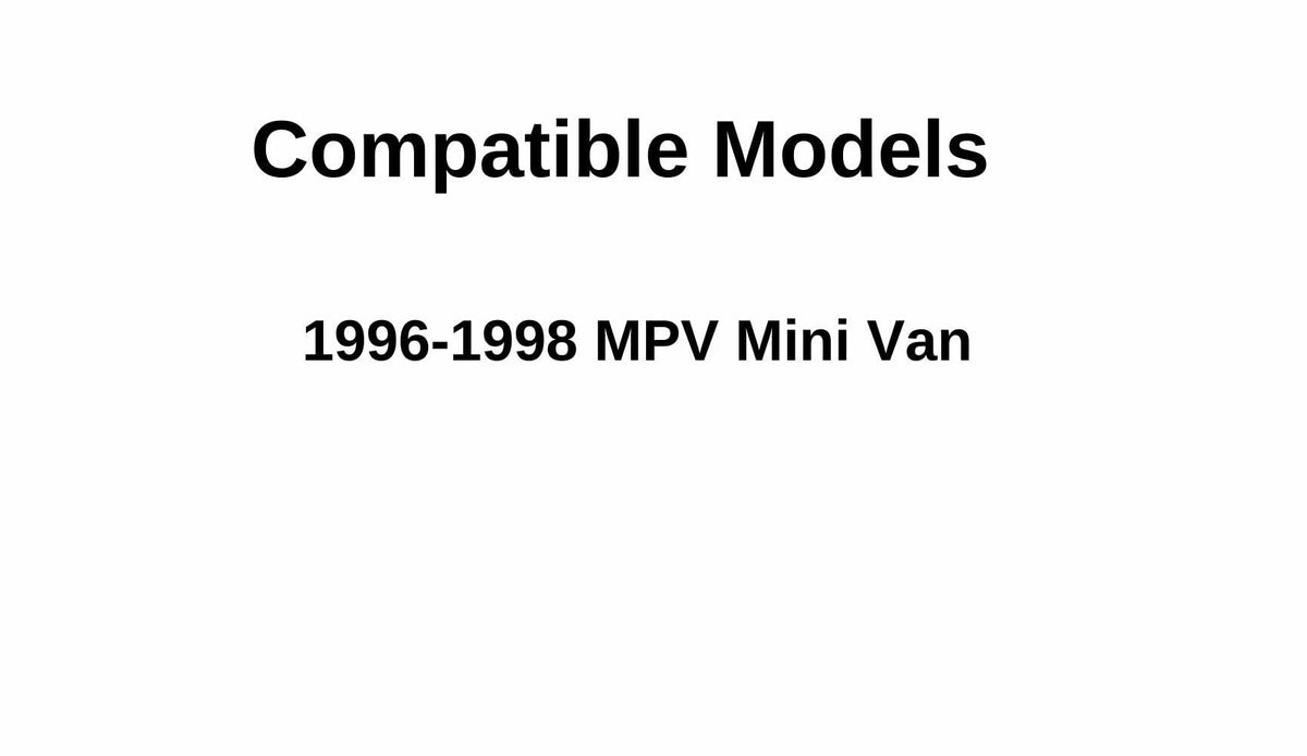 Passenger Right Side Rear Vent Window Vent Glass Compatible with Mazda MPV Mini Van 1996-1998 Models