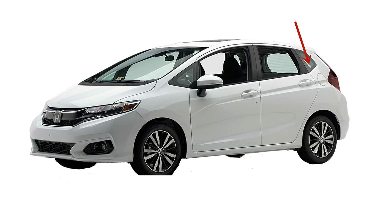 OEM Driver Left Side Quarter Window Quarter Glass Compatible with Honda Fit 2015-2020 Models