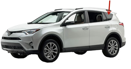 OEM Driver Left Side Quarter Window Glass Compatible with Toyota RAV4 2013-2018 Models