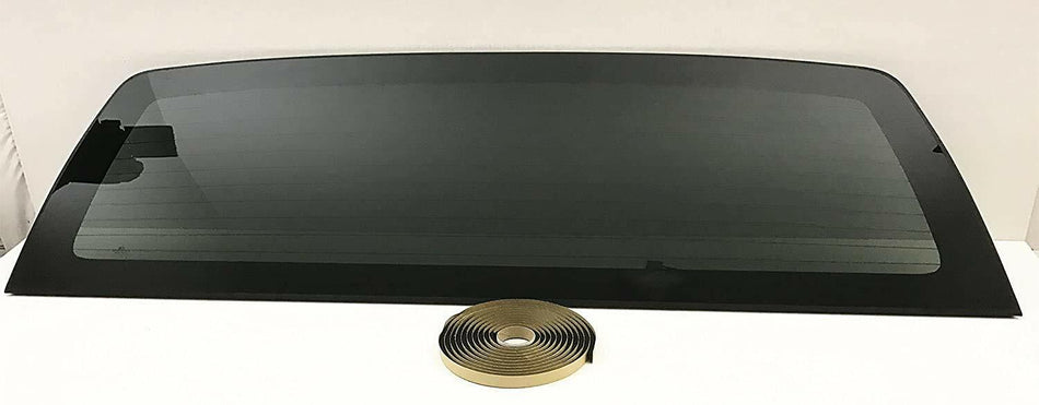 Heated Privacy Stationary Back Window Back Glass Compatible with Ford F150 Pickup 2004-2014 Models