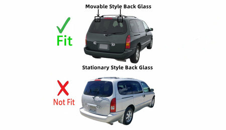 Movable Rear Back Window Back Tailgate Glass Compatible with Nissan Quest/Mercury Villager 1999-2002 Models