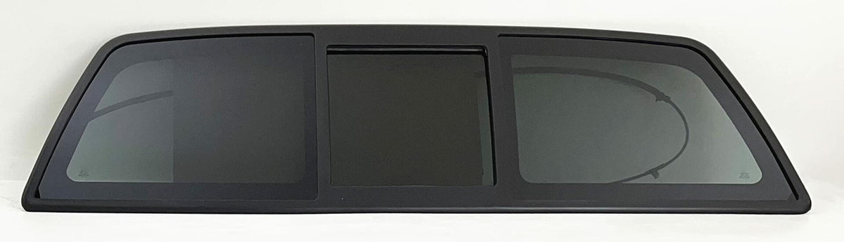Power Back Slider Window Back Glass Compatible with Ford F150 2004-2014/Lincoln Mark LT 2006-2008 Models
