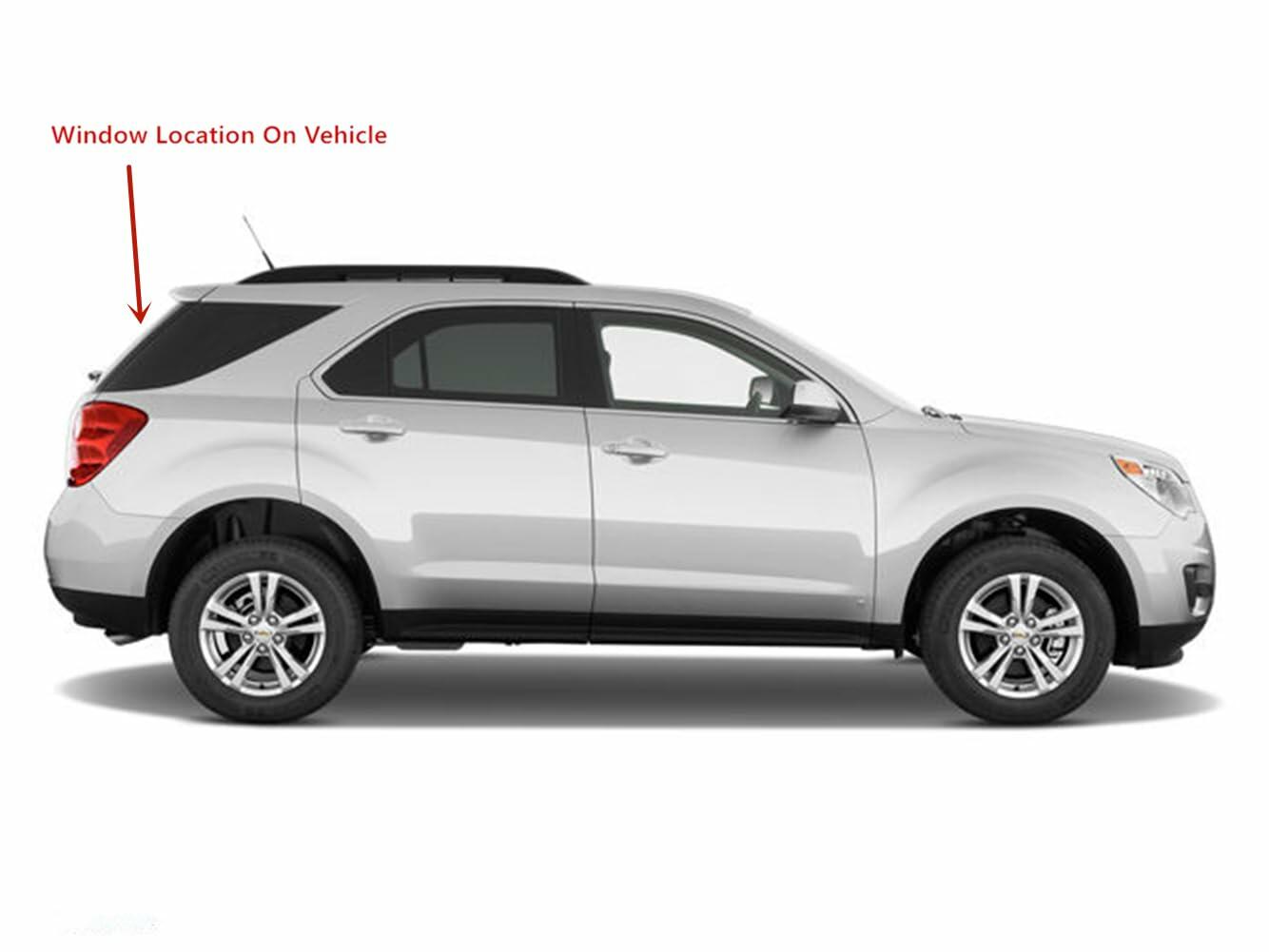 Heated Back Tailgate Window Back Glass Compatible with Chevrolet Equinox 2010-2017 Models