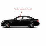 Tempered Driver Left Side Front Door Window Glass Compatible with Mercedes Benz C250 / C300 / C350 / C63AMG 4-Door Sedan 2012-2014 Models
