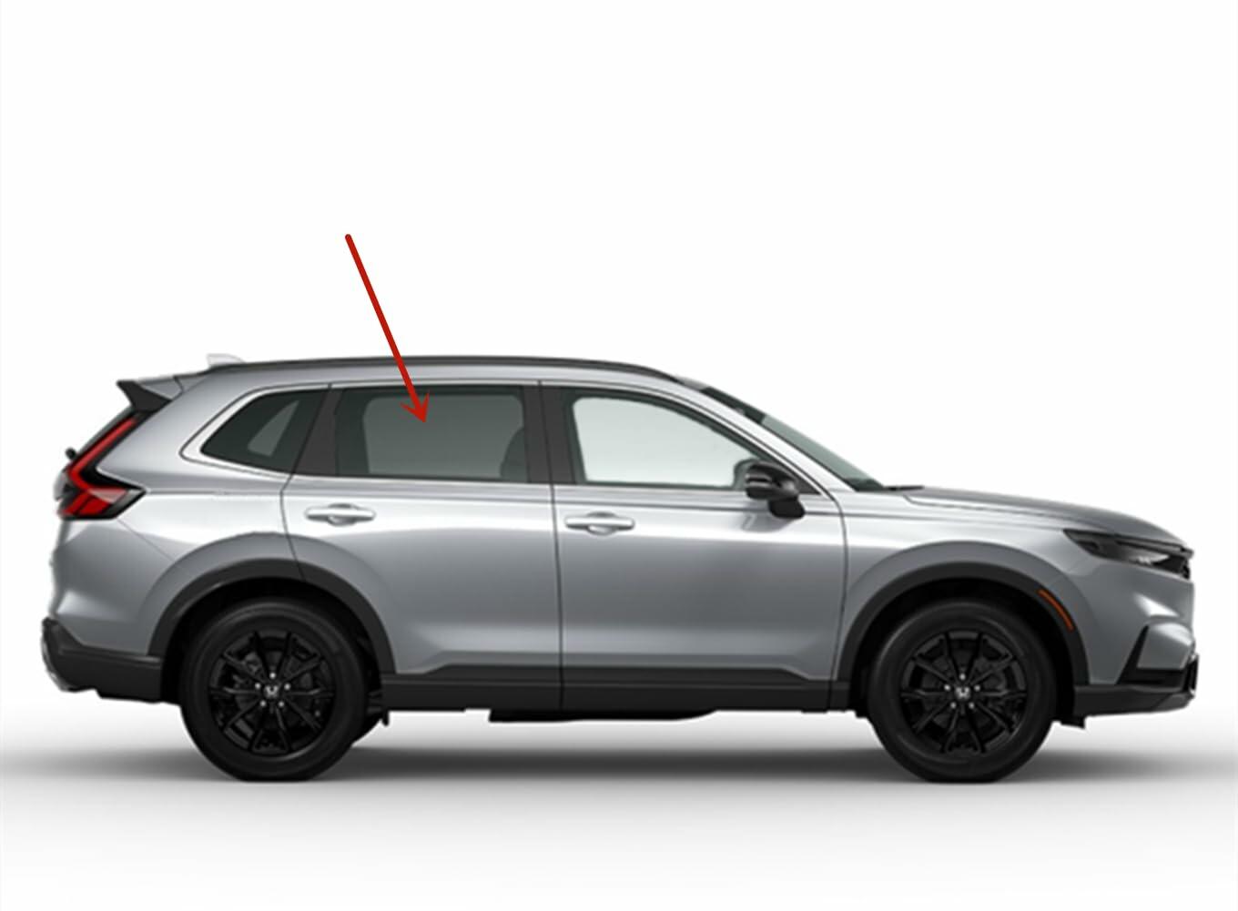 Tempered Passenger Right Side Rear Door Window Door Glass Compatible with Honda CR-V 2023-2026 Models