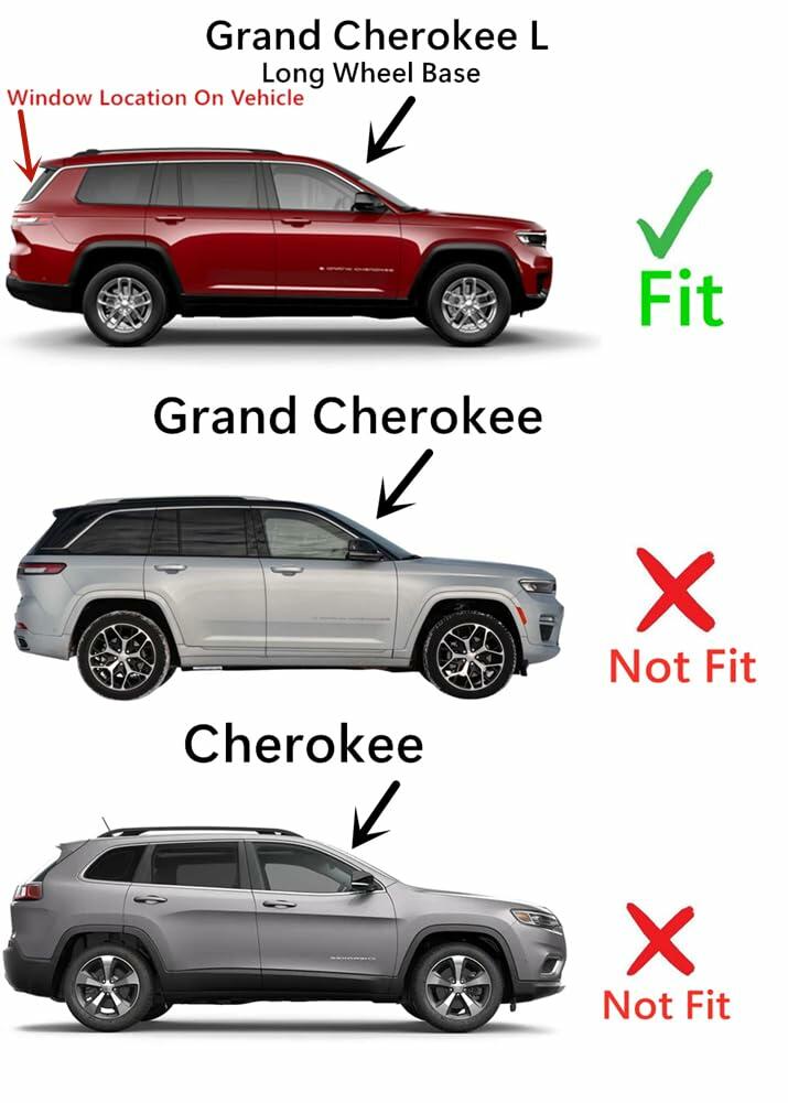 OEM Heated Rear Back Window Tailgate Glass W/Digital Rear-View-Cam Type Compatible with Jeep Grand Cherokee L (Longe Wheel Base) 2021-2026 Models