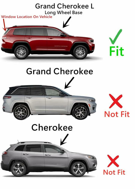 OEM Heated Rear Back Window Tailgate Glass W/Digital Rear-View-Cam Type Compatible with Jeep Grand Cherokee L (Longe Wheel Base) 2021-2026 Models