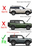 Tempered Passenger Right Side Quarter Window Quarter Glass Compatible with Ford Bronco 2021-2026 2-Door Models (Not For 4-Door Models)
