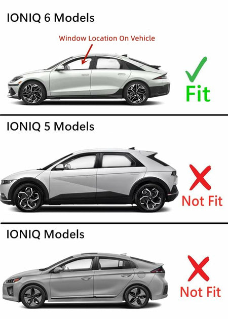 Laminated Driver Left Side Front Door Window Door Glass Compatible with Hyundai IONIQ 6 2023-2025 Models (Not for IONIQ or IONIQ 5)